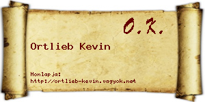 Ortlieb Kevin névjegykártya